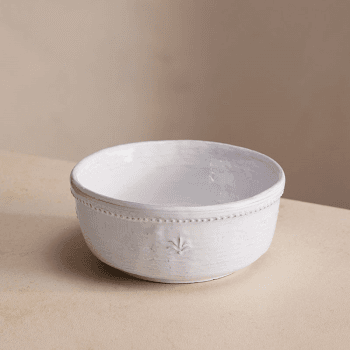 Image showing the Hillcrest Set of 4 Cereal Bowls D16cm, White product.