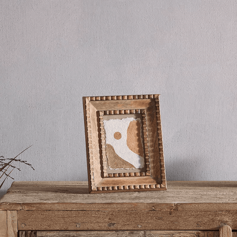 Hansika Mango Wood Frame, 5 x 7", Natural