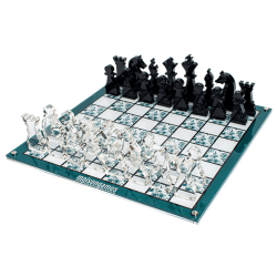 Image showing the Floral Chess Set, L35.6 x W35.6cm, Green product.
