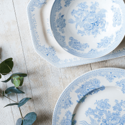 Image showing the Asiatic Pheasants Cereal Bowl, D16cm, Blue product.