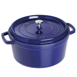 Image showing the Round cocotte, 28cm, Dark Blue product.