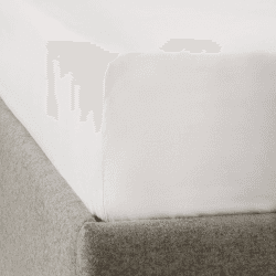 Image showing the Savoy - 400 Thread Count Egyptian Cotton King fitted sheet, W150 x L200 x D30cm, White product.