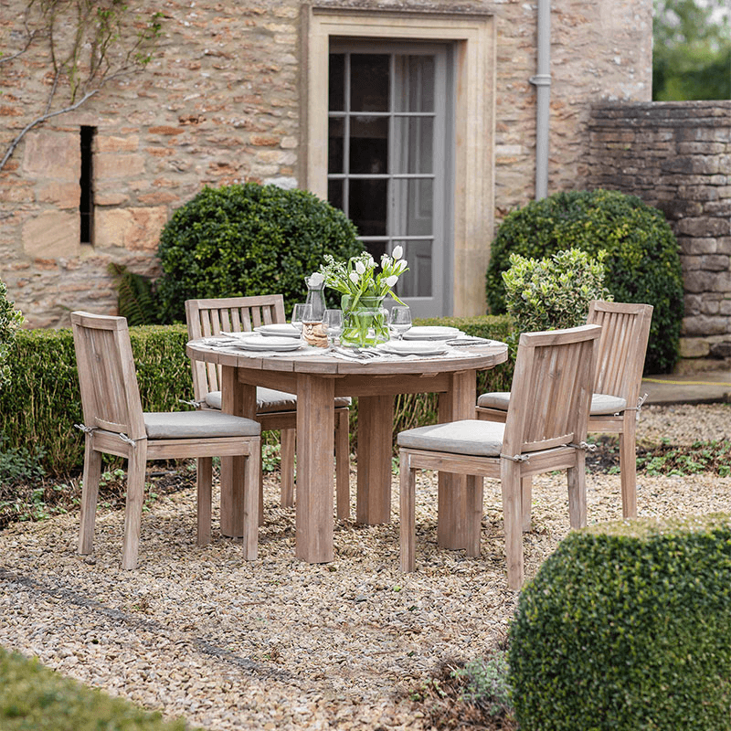 Porthallow Round Dining Table, D160cm, Natural