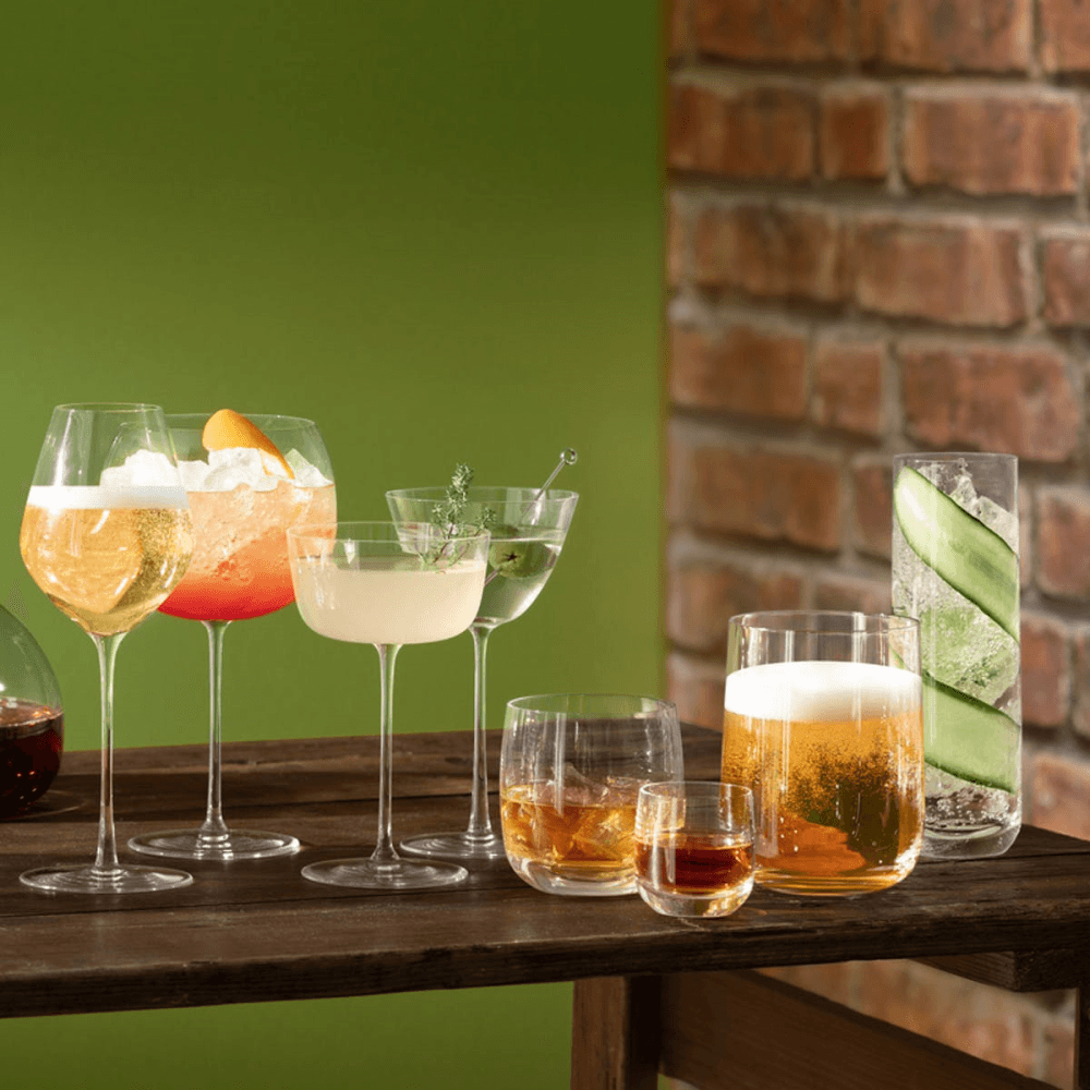 Borough Set of 4 wine glasses, 380ml, clear