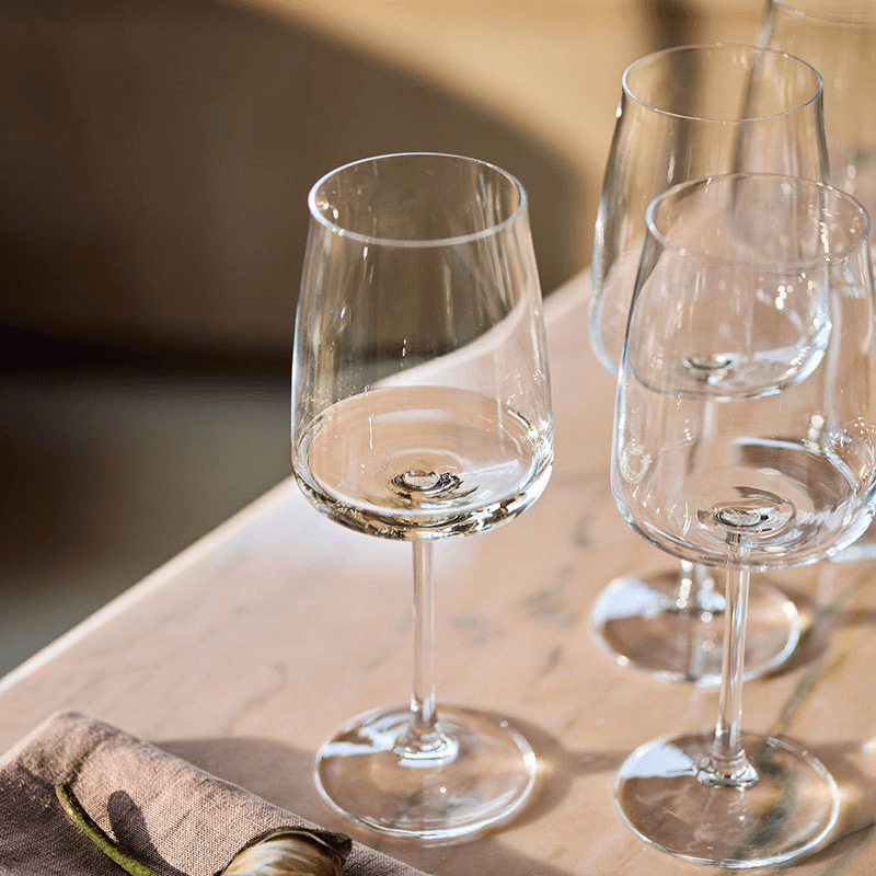 Zero Set of 4 White Wine Glasses, 430ml