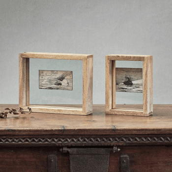Image showing the Indu Standing wooden frame, 8 x 10", Oak product.