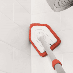 Image showing the Extendable tub & tile scrubber, Silver/Grey product.