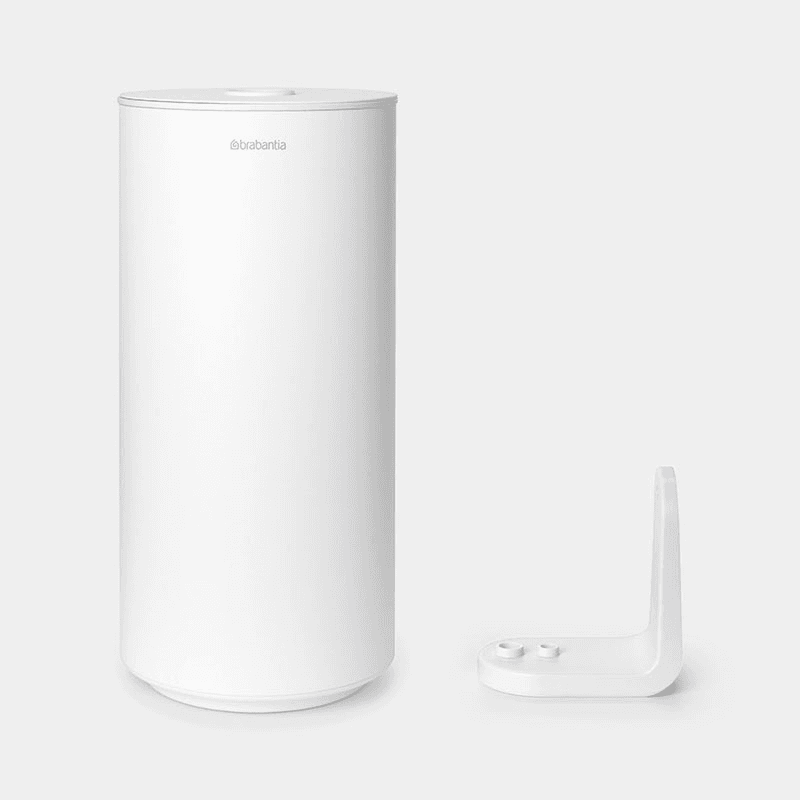 MindSet Toilet Roll Dispenser, Mineral Fresh White