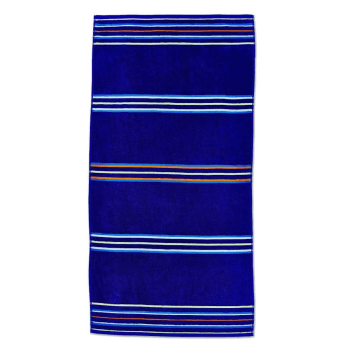 Image showing the Rainbow Beach Towels Set, Blue, Blue product.