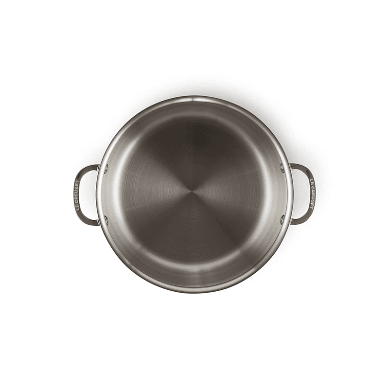Signature Uncoated Stockpot with lid, 24cm, Stainless Steel