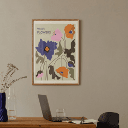 Image showing the Frankie Penwill Wild Flowers Print, 50 x 70cm product.