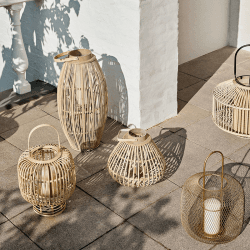 Image showing the Sahara Lantern Large Natural, Natural For Ø7cm Candle product.