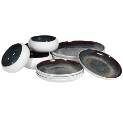 Image showing the Atomic 12 Piece Dinnerware Set, Navy product.