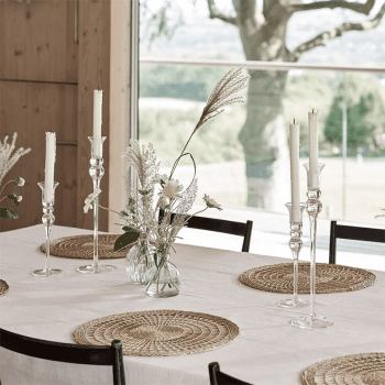 Image showing the Candle Holder, Dinner, Glass, H36cm product.