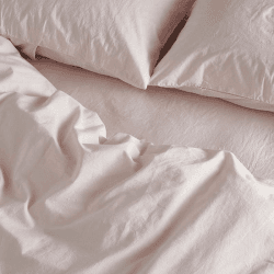 Image showing the Relaxed Cotton Pair of Standard Pillowcases, Rose product.