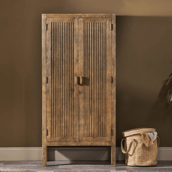 Image showing the Yasha Mango Wood Cabinet, Natural product.