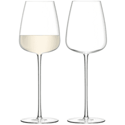 Image showing the Wine Culture Pair of white wine glasses, 490ml, clear product.