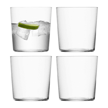 Image showing the Tumbler, Gio, Clear, 390ml, Set of 4 product.