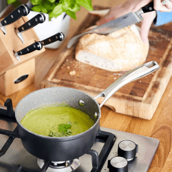 Image showing the Rocktanium Non-Stick saucepan, 16cm, Aluminium product.