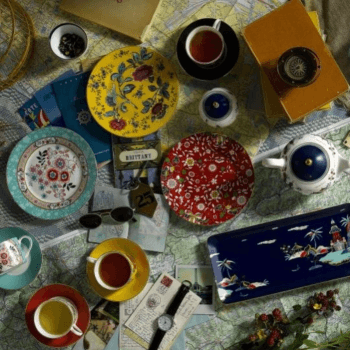 Image showing the Wonderlust Set of 4 tea bowls product.