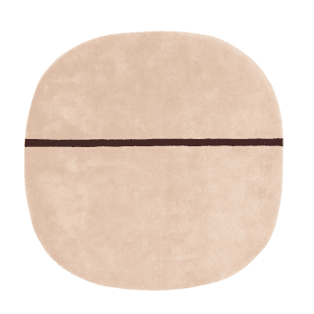 Image showing the Oona Rug, L140 x W140cm, Rose product.