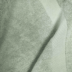 Image showing the Organic 600gsm The Hand Towel, 50 x 90cm, Sage Green product.