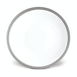 Image showing the Soie Tressee Dessert Plate, Platinum product.