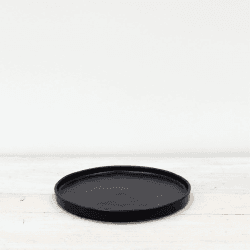 Image showing the Kuro Side Plate, D21cm, Black product.