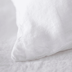 Image showing the Linen Housewife Pillowcase, Standard, White product.