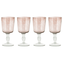 Image showing the Llanera Set of 4 Wine Glasses, 300ml, Plum product.
