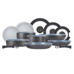 Image showing the Freedom Non-stick 13 Piece Graphite Cookware Set, Black product.
