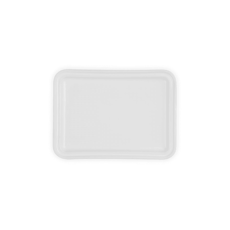 Stoneware Butter Dish, White