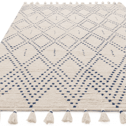 Image showing the Nepal diamond rug, 160 x 230cm, Blue product.