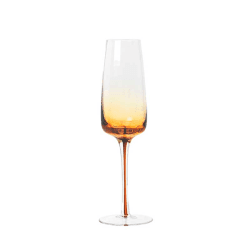 Image showing the Mouth Blown Champagne Glass, H23cm, Amber product.
