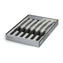 Image showing the Trattoria Bright Set of 6 steak knives, 22.2cm, Stainless Steel product.