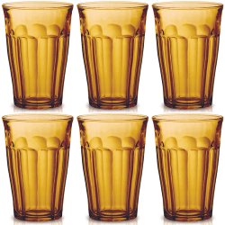 Image showing the Picardie Set of 6 Tumblers, 360ml, Amber product.