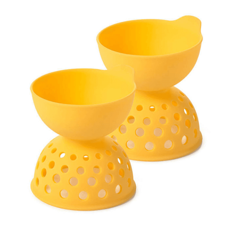 2-piece silicone egg poaching set