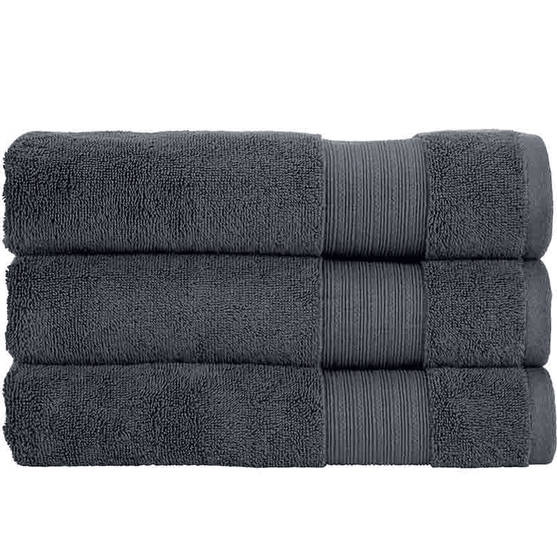 Organic Eco Twist Hand Towel, Cinder