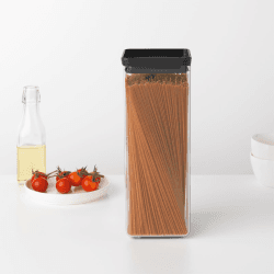 Image showing the Square Canister, D11.0 x W11 x H29.5cm, Dark Grey product.
