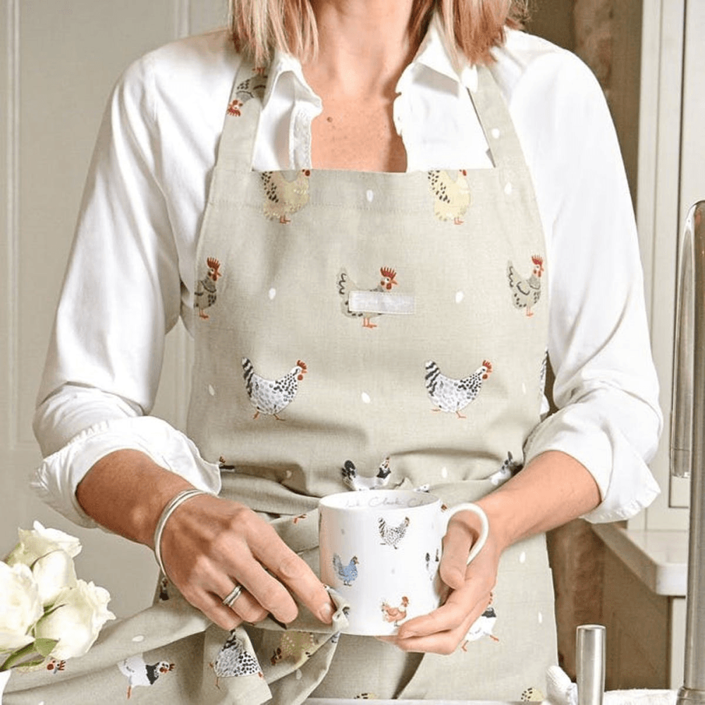 Lay A Little Egg Hen Adult Apron, 72 x 90cm