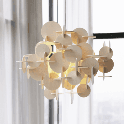Image showing the Bau Large Ceiling Light Shade L57 x H51cm Natural, Natural product.