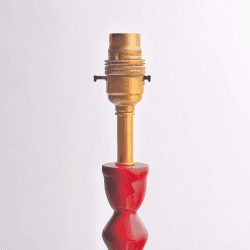 Image showing the Mildred Table Lamp, H31.5cm, Hot Chilli product.