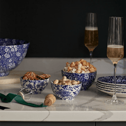 Image showing the Calico Footed Bowl, D12cm, Blue product.