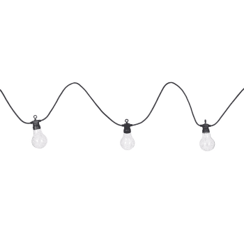 Image showing the Festoon Solar Lights, 20 Bulbs, Black product.