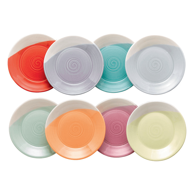 1815 Brights Set of 8 tapas plate, 16cm, Mixed Colours