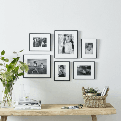 Image showing the Fine Black Gallery Set of 6 frames, Black product.