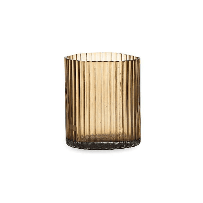 Malana Candle Holder, Smoke Brown, Smoke Brown