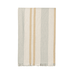 Image showing the Iris Throw, H215cm x W130cm, Yellow/Green product.