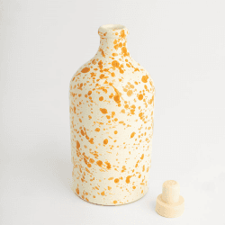 Image showing the Splatter Ceramic Bottle, 750ml, Burnt Orange product.