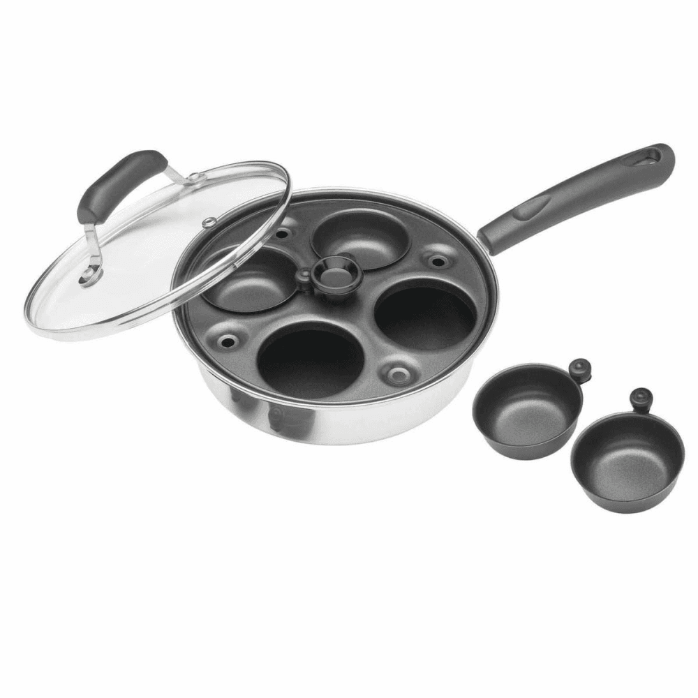 Coated carbon steel 4 hole egg poacher